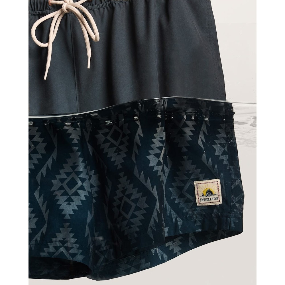 Pendleton Swim‎ Trunk Mens 2xl Black Hydromorph Board Short Print When Wet NWT